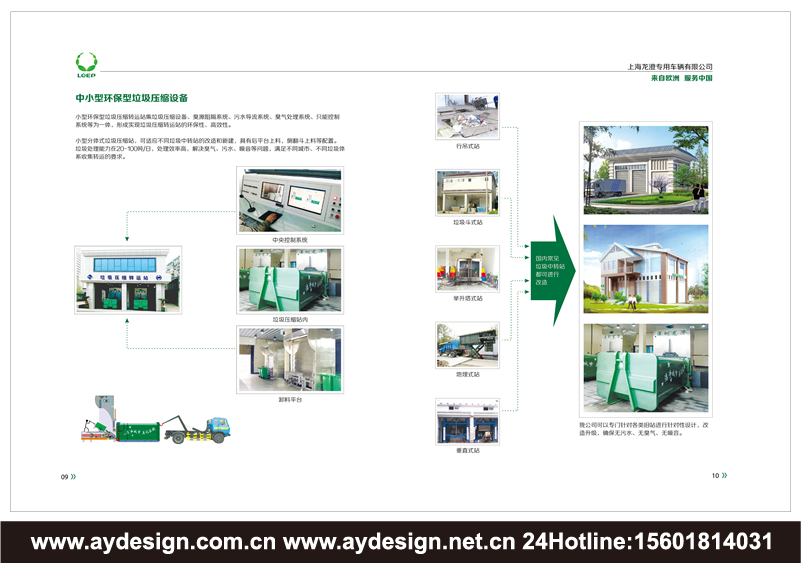 垃圾處理車樣本設(shè)計-環(huán)衛(wèi)車輛畫冊設(shè)計-固廢處理裝置樣本設(shè)計-壓縮式垃圾車宣傳冊設(shè)計-上海奧韻品牌策略機(jī)構(gòu)